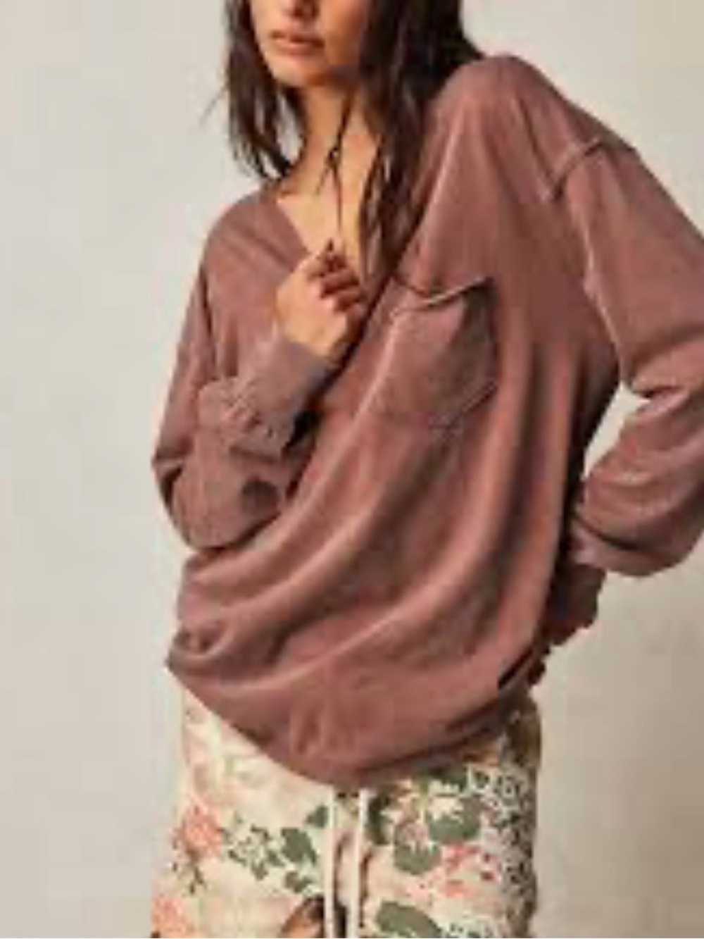 Free People oversized shirt
